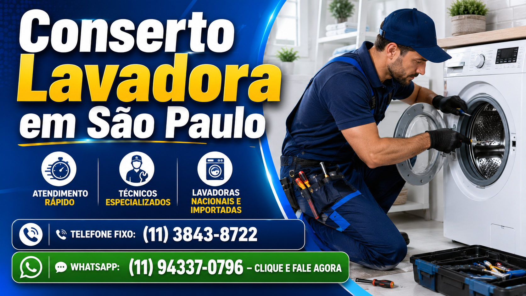 Conserto de Lavadora em São Paulo