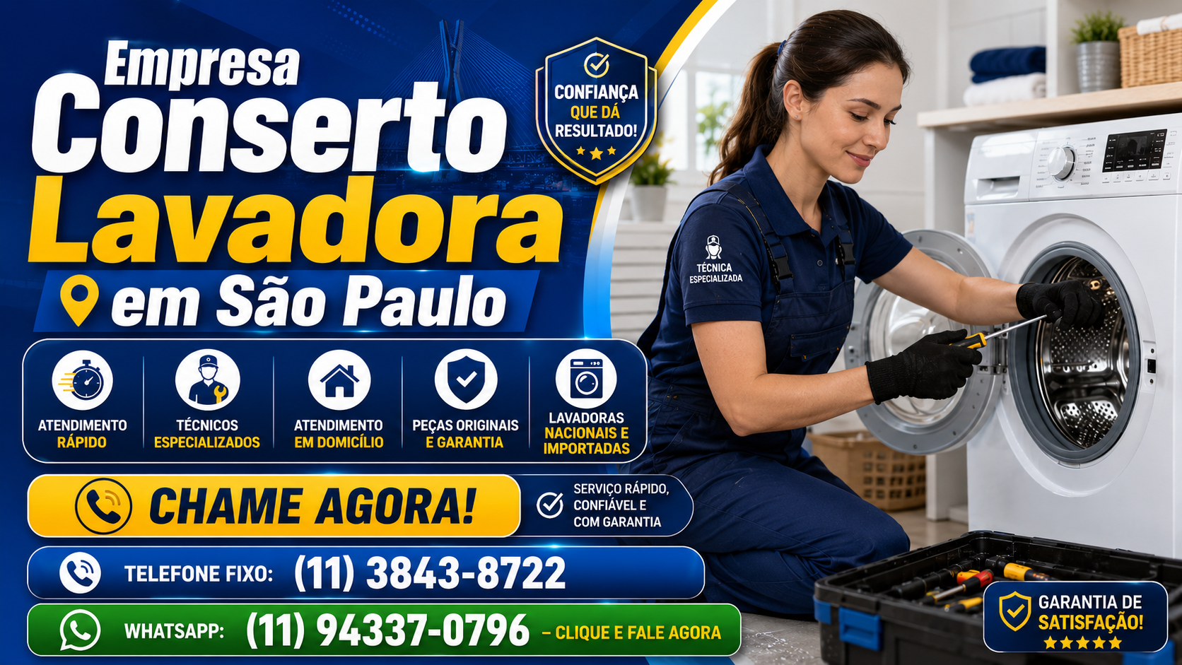 Empresa Conserto Lavadora em São Paulo